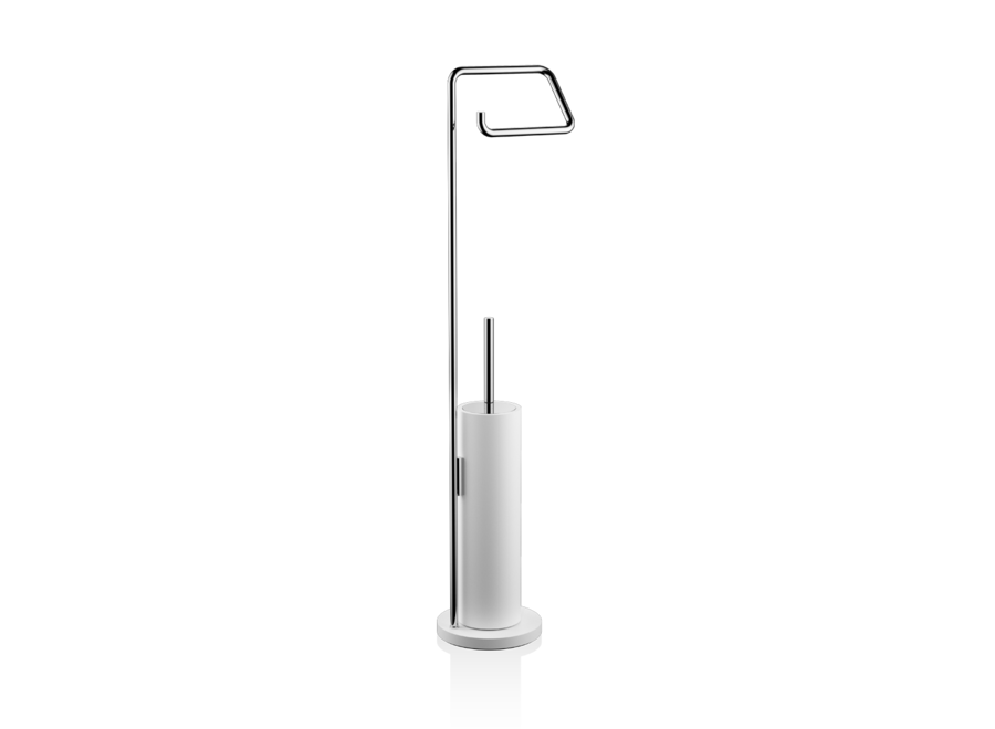 Toiletborstelset Stone SBK - White matt / Chrome