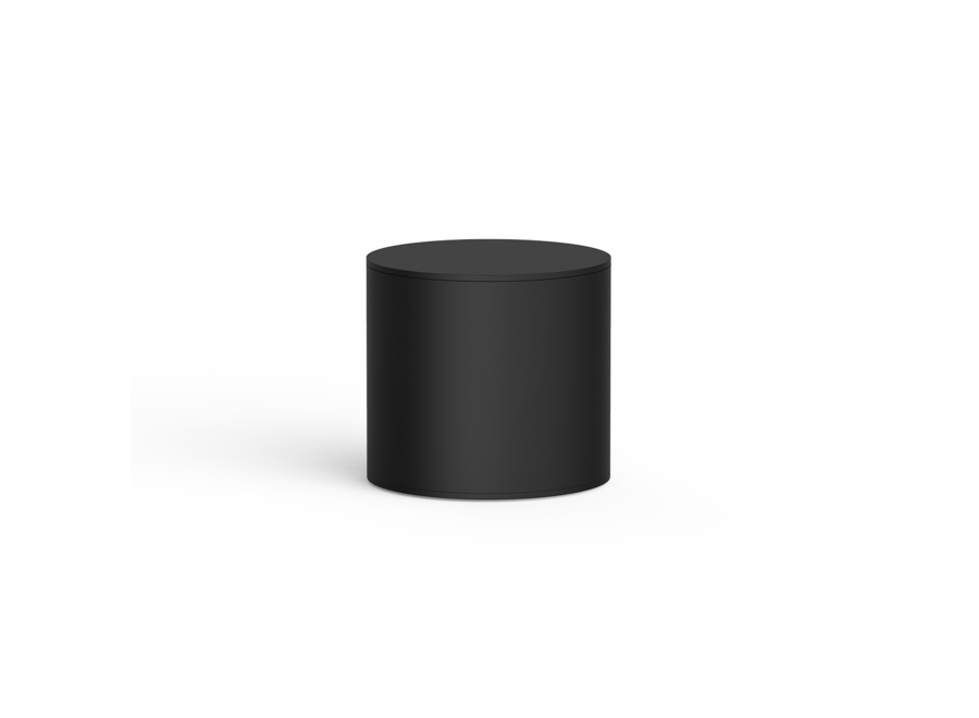 Opbergdoos met deksel 'Club' - Black matt