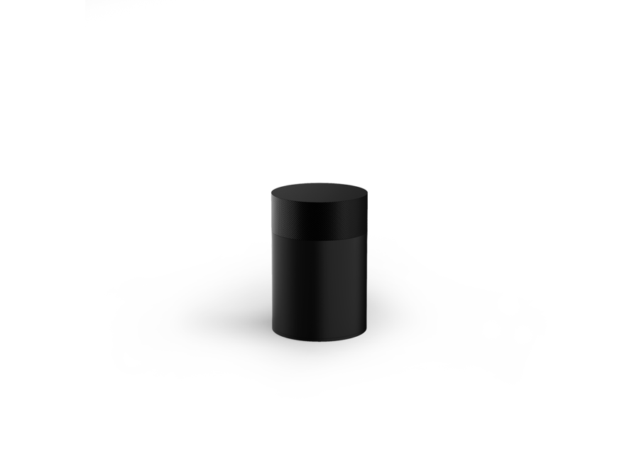Storage box with lid Club - Black matt