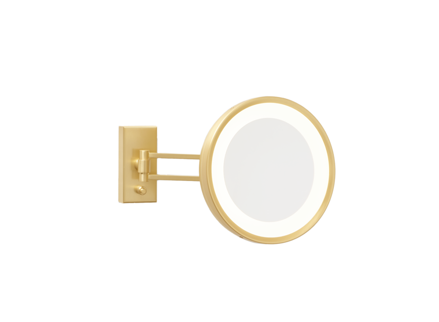 Miroir de courtoisie 'Century' - Montage mural - Gold matt