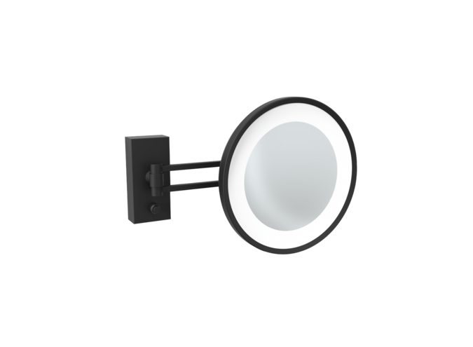 Vanity Mirror Century   - Wall mounted - Black matt