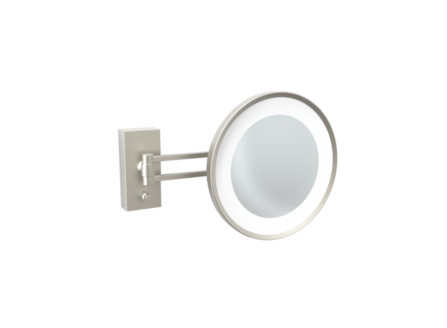 Kosmetikspiegel 'Century' - Wandmontage - Nickel satin