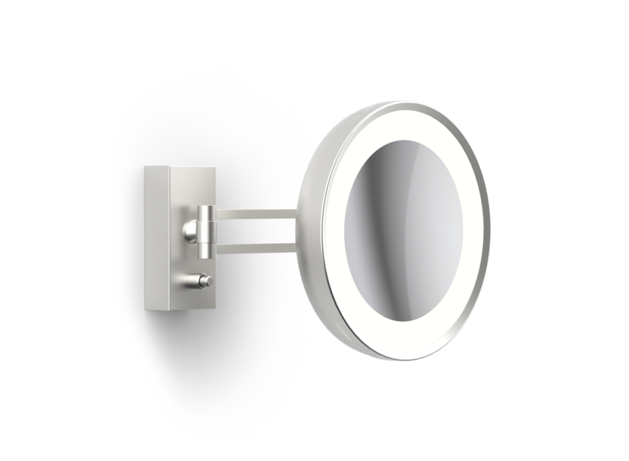 Make up spiegel 'Century'  - Wandbevestiging - Nickel satin