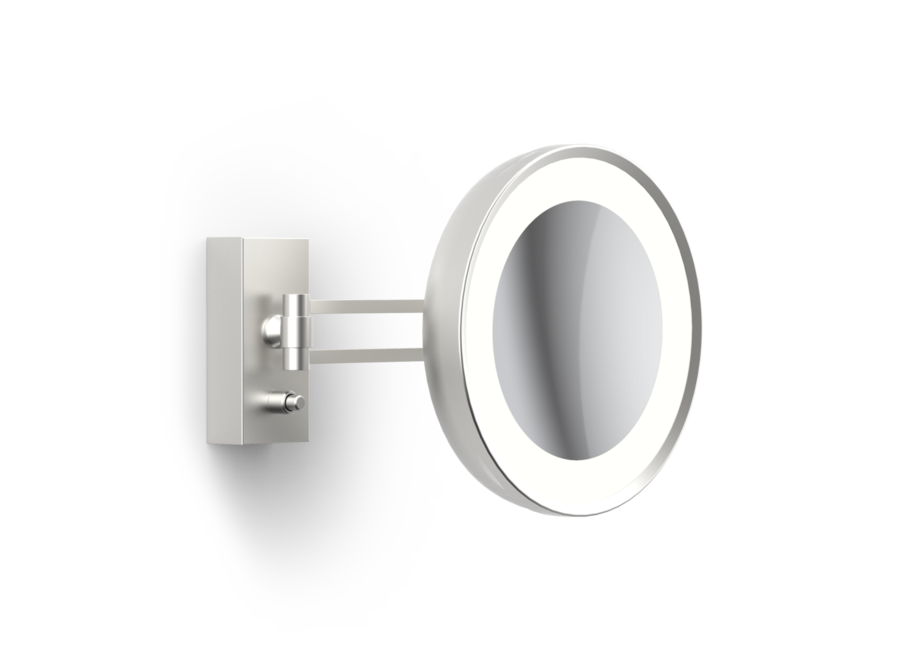 Vanity Mirror 'Century' - Wall mounted - Nickel satin