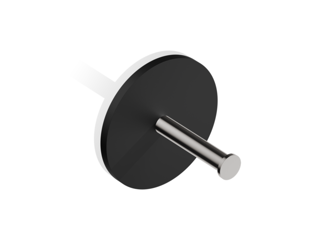 Toiletrolhouder Stone TPH1 - Black / Stainless Steel matt