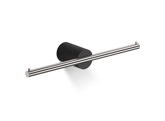 Toiletrolhouder Stone TPH2 - Black / Stainless Steel matt