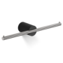 Toilet paper holder 'Stone' TPH2 - Black / Stainless Steel matt