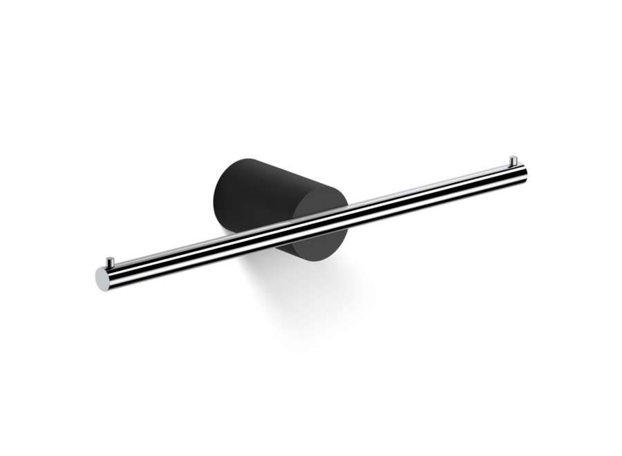 Porte-papier 'Stone' TPH2 - Black matt / Chrome