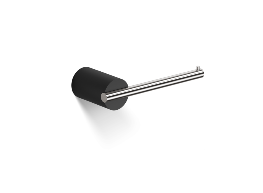 Toiletrolhouder 'Stone'  TPH - Black / Stainless Steel matt