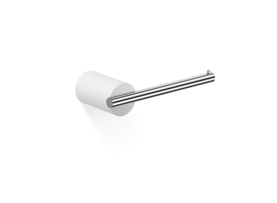 Toiletrolhouder 'Stone'  TPH - White / Stainless steel matt