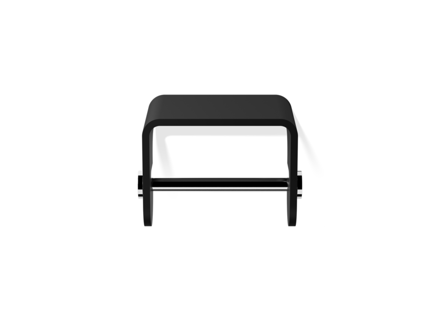 Toiletrolhouder 'Stone'  TPH4 - Black matt / Chrome