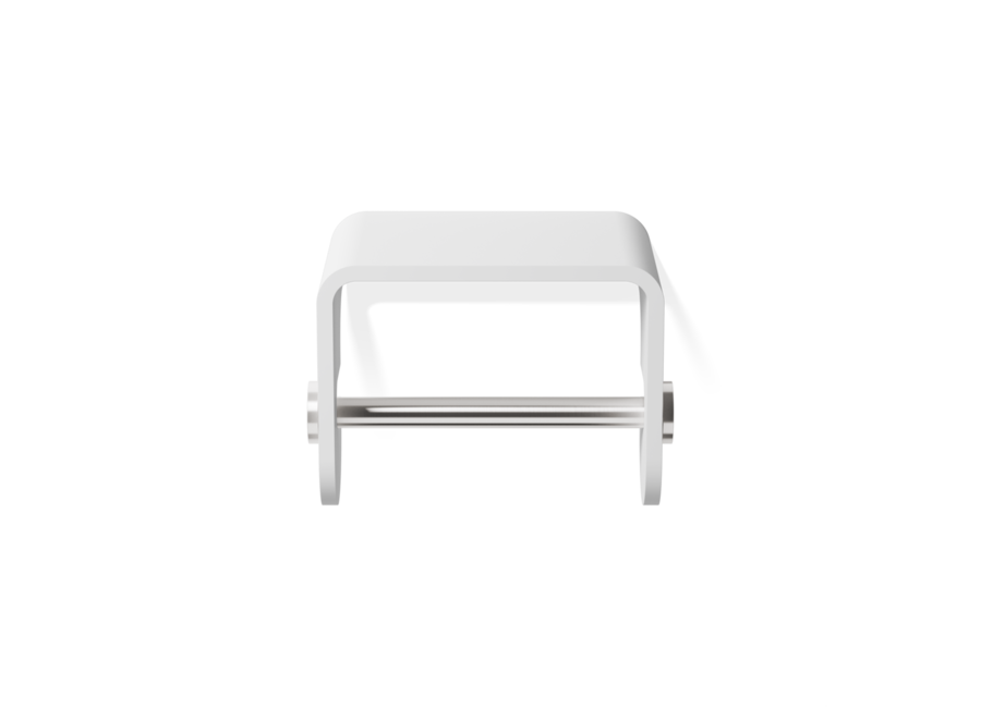 Toiletrolhouder Stone TPH4 - White / Stainless steel matt
