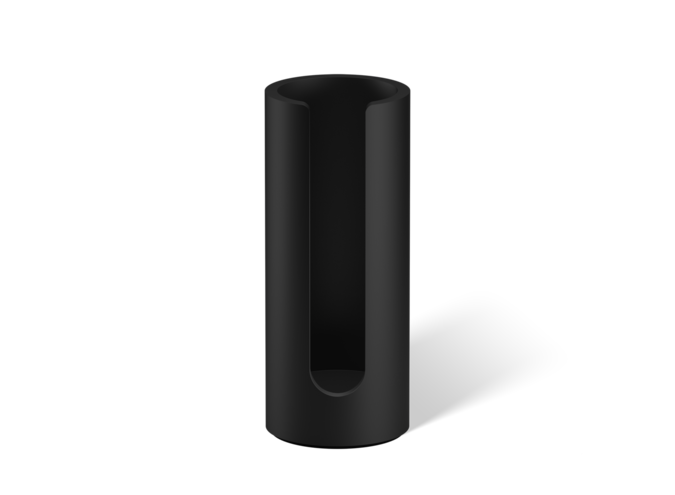 Cotton pad holder Stone - Black matt