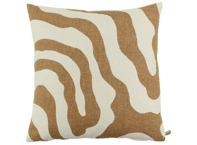 Coussin Siggy White/Camel