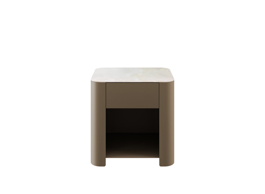 Table de chevet 'Winston' - Rêve de Rex Perle mat