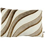 Decorative cushion Morella White/Camel