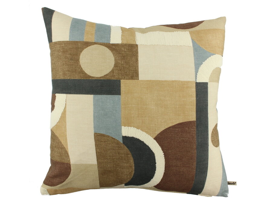 Dekoratives Kissen Parodie Blue/Camel