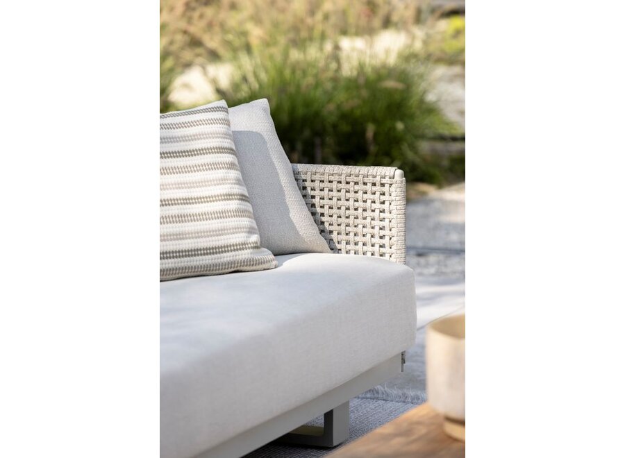 Causeuse 'Volterra' Gauche  - White Taupe