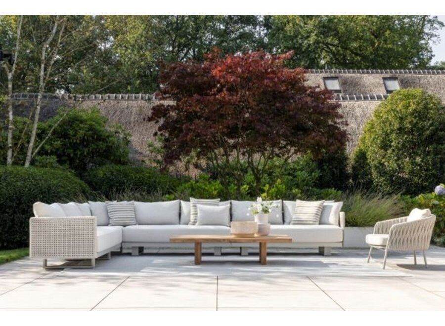 Causeuse 'Volterra' Gauche  - White Taupe