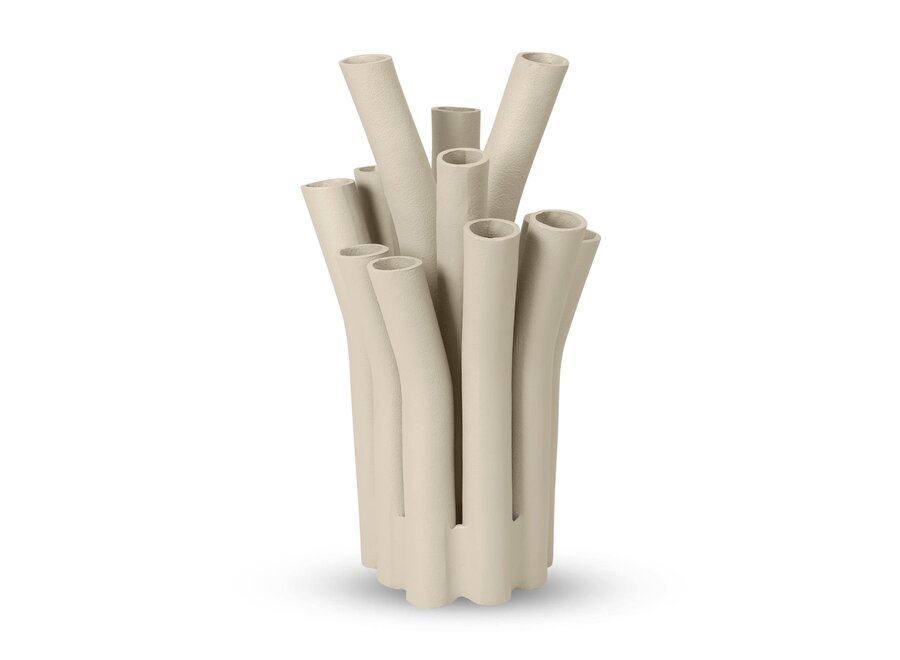 Hornvase '12 Mund' Sand