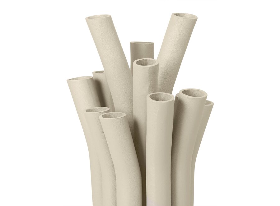 Hornvase '12 Mund' Sand