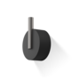 Wall hook 'Stone' - Small -Black / Stainless Steel matt