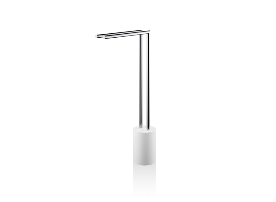 Towel rail  Stone - HT2 - White / chrome