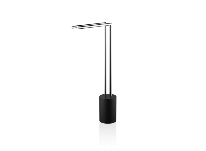 Towel rail  Stone - HT2 - Black matt / Chrome