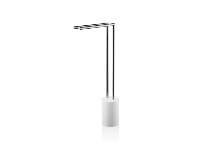 Towel rail  Stone - HT2 - White / Stainless steel matt