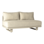 Loveseat 'Volterra' Without Armrest - White Taupe