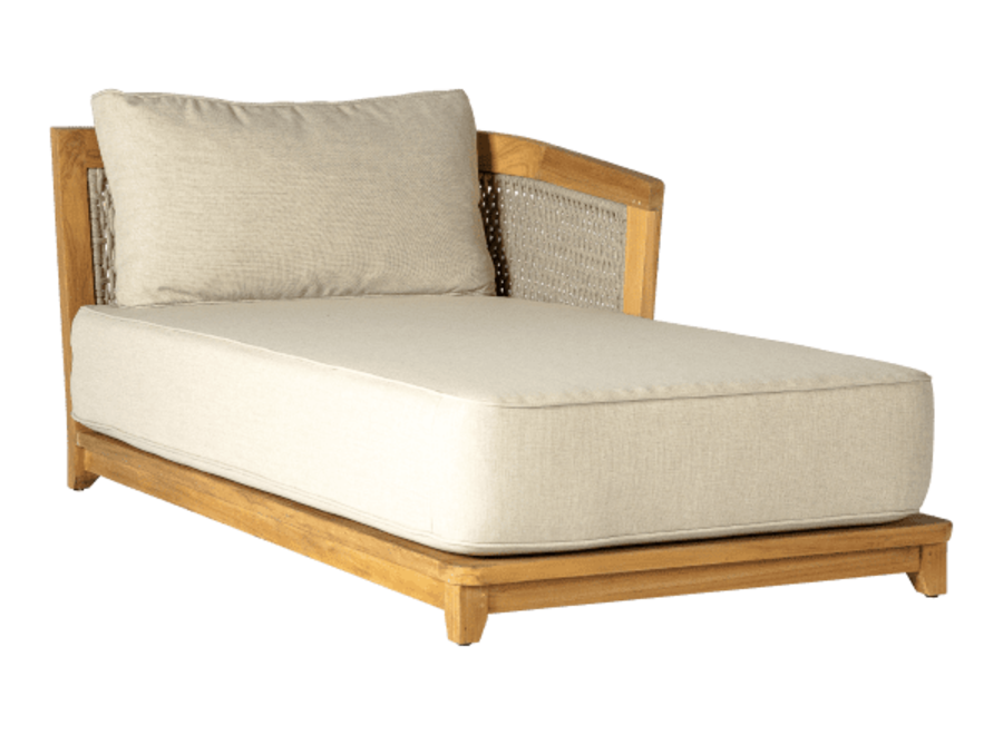 Chaise longue 'Horizon' Gauche - Natural Beige