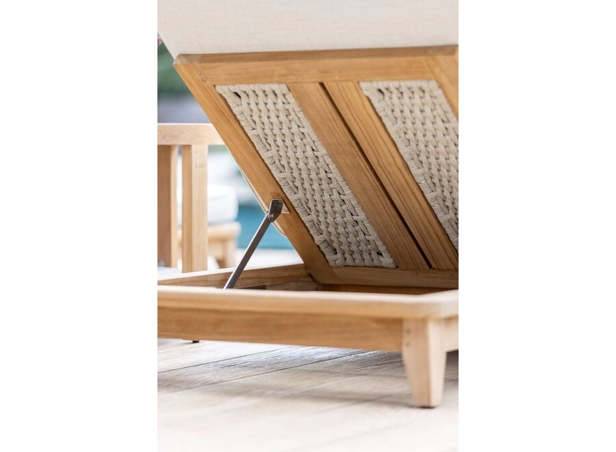 Liegestuhl 'Horizon' - Natural Beige