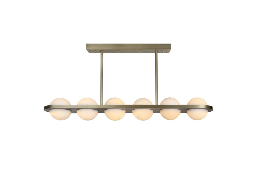 Chandelier Sereno - Albaster Antique  Brass