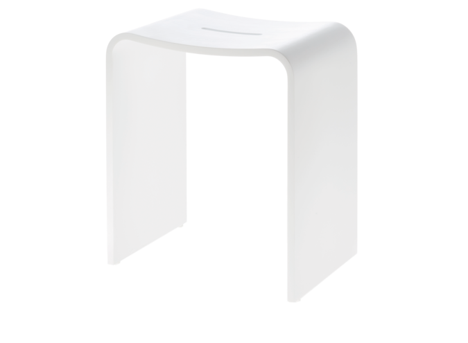 Duschstuhl Stone - White matt