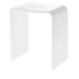 shower stool 'Stone' - White matt