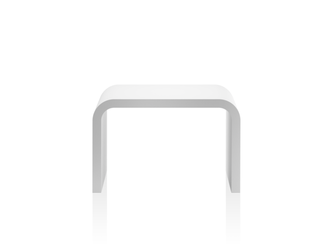 Bad Fußbank Stone - White matt