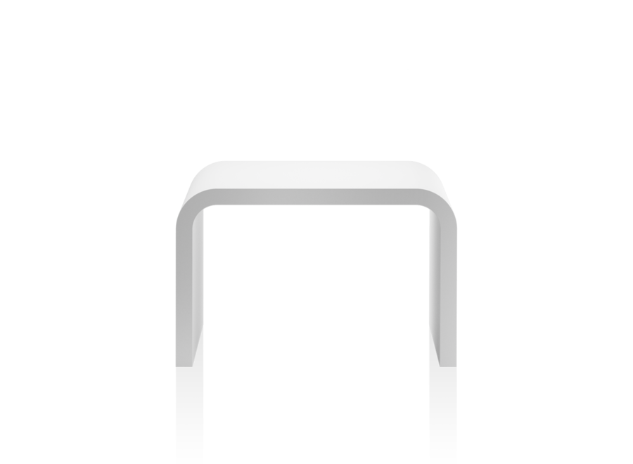 Footstool 'Stone'  - White matt