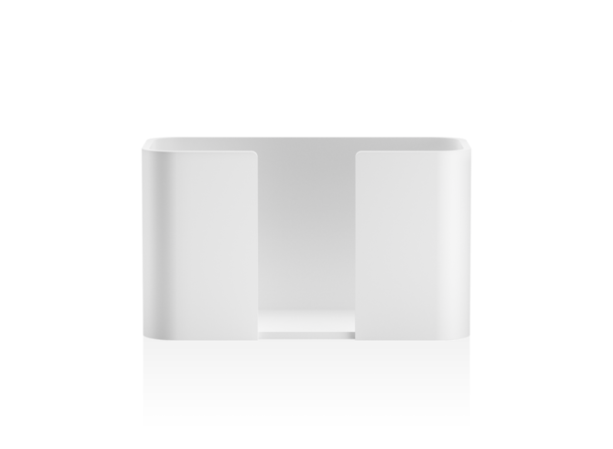 Guest towel holder Stone - White matt