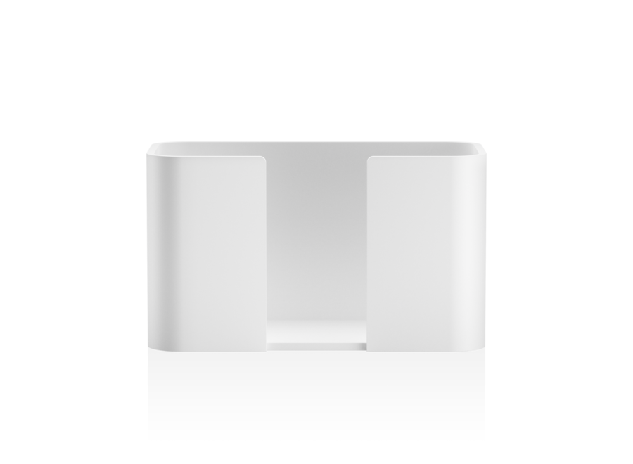 Guest towel holder 'Stone' - White matt