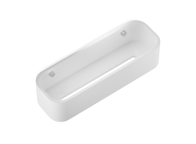 Duschkorb Stone - Wandmontage - White matt