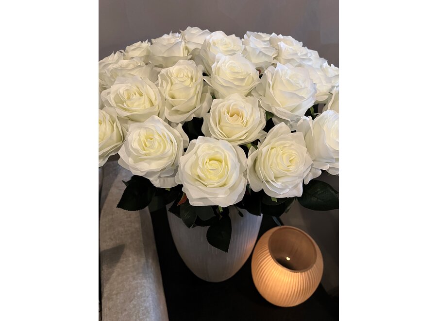 Artificial bouquet 'Roses' -White