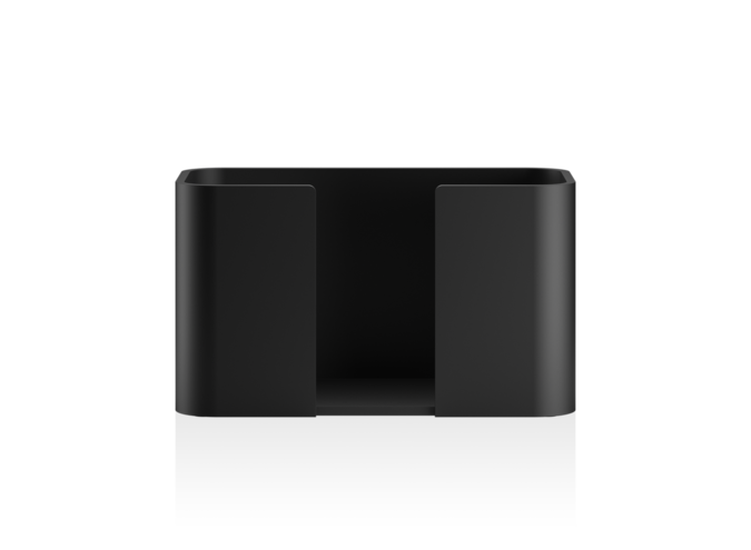 Gastendoekhouder Stone - Black matt