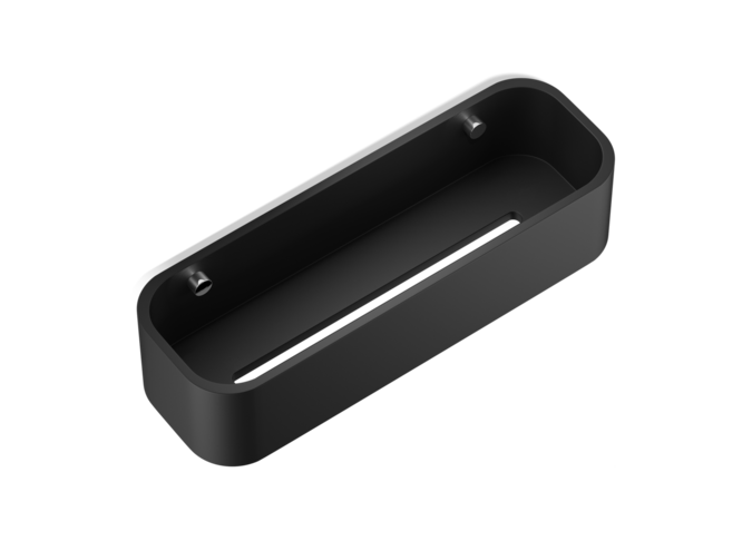 Shower basket Stone - Wall mounted - Black matt / Chrome