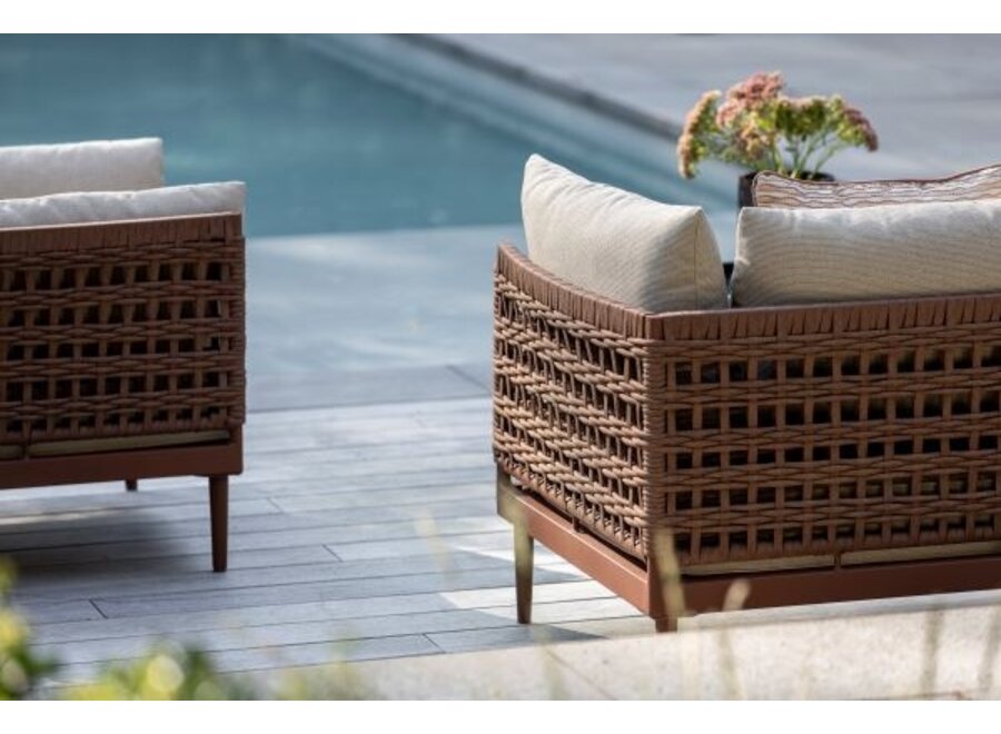 Lounge sofa 'Jaxx' - Brick