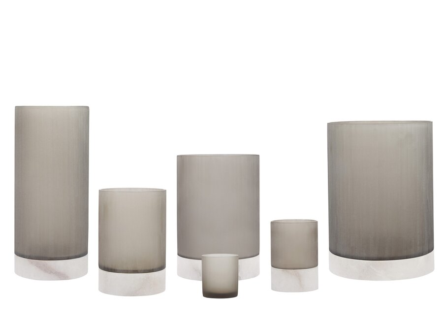 Porte-bougie 'Kalle' - XXL - Smoke