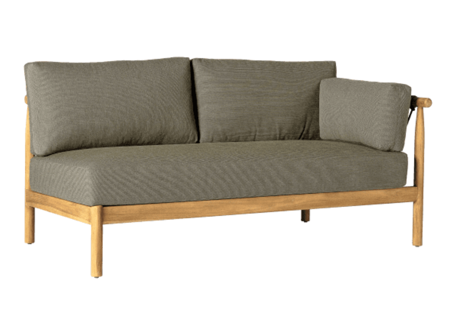 Loungebank 'Valente' Left - Forest Green