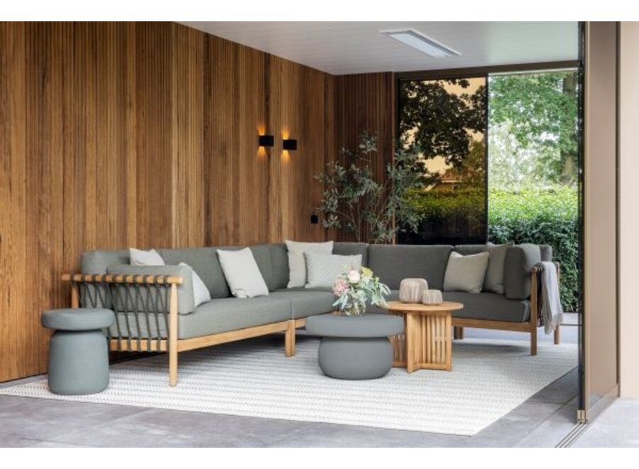 Loungesofa 'Valente' Links - Forest Green