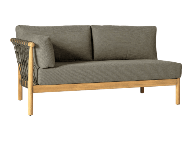 Lounge sofa 'Valente' Right - Forest Green