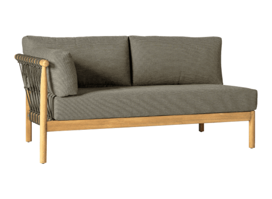Lounge sofa 'Valente' Right - Forest Green