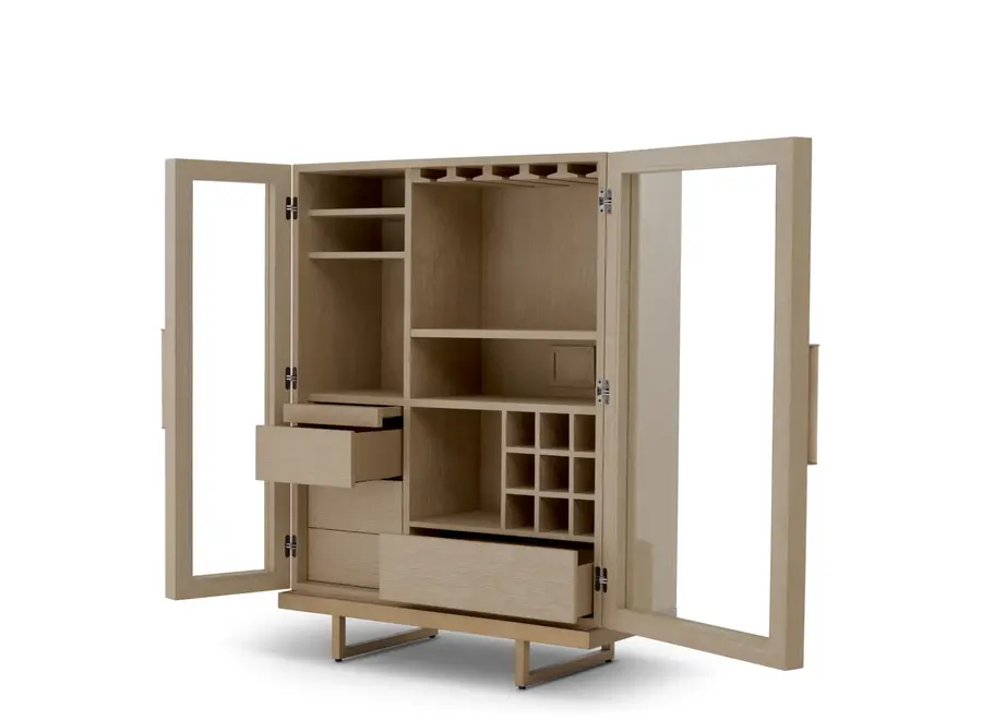 Bar Cabinet 'Connaught' - Washed Oak